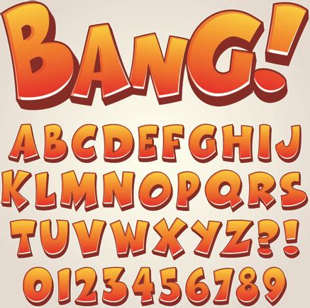 Cartoon fonts alphabet free vector download (17,593 Free vector) for ...