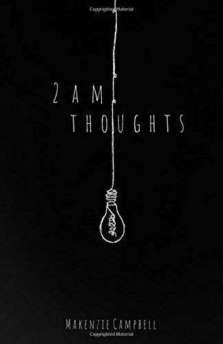 the poster for 2 am thoughts, which features a light bulb hanging from ...