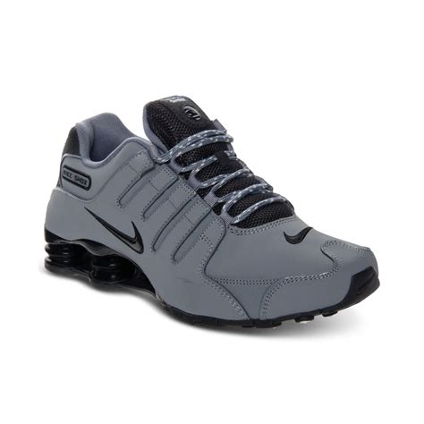 Nike Mens Shox Nz Eu Running Sneakers in Gray for Men | Lyst