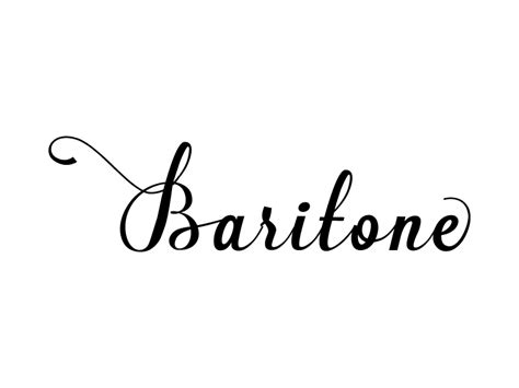 Baritone SVG Typography Graphic by expressyourself82 · Creative Fabrica