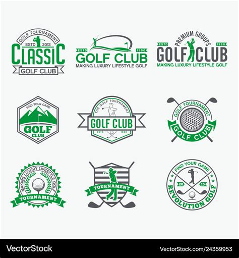 Golf logo Royalty Free Vector Image - VectorStock