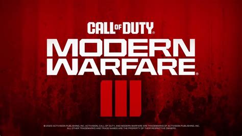 Call of Duty: Modern Warfare 3 Announced, Launches November 10th