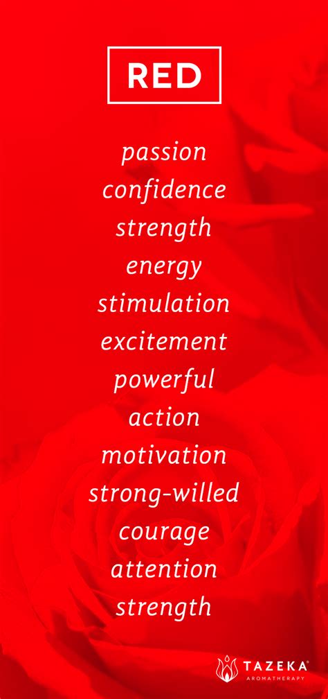 °Red Color Psychology ~ tazekaaromatherapy Feng Shui, Color Meanings ...