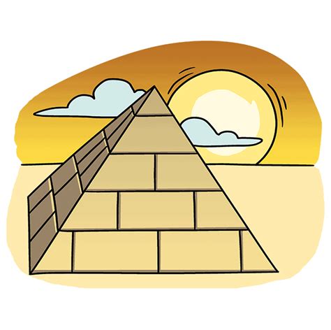 How to Draw a Pyramid - Really Easy Drawing Tutorial