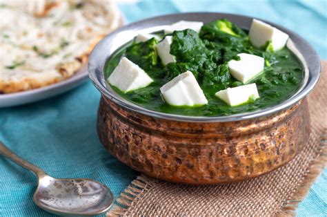 Palak Paneer - Spinach with Indian Cottage Cheese