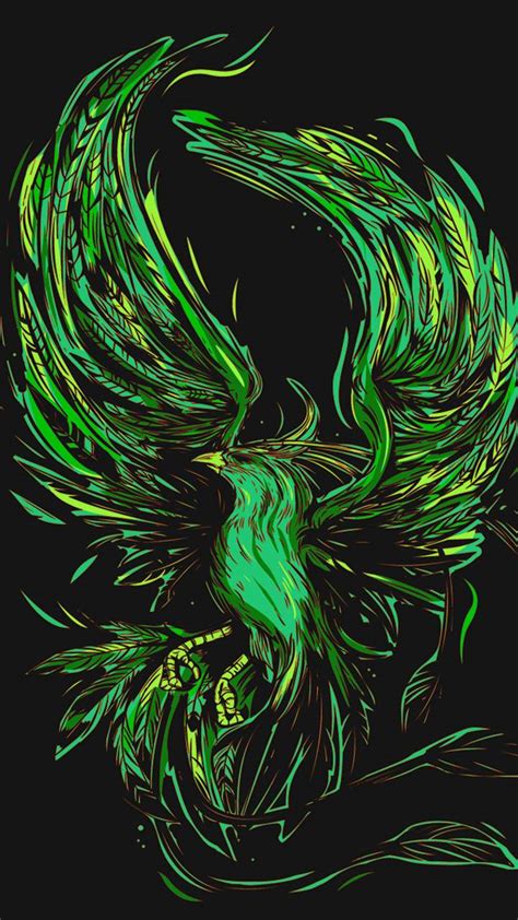 Green Phoenix Wallpapers - Top Free Green Phoenix Backgrounds ...