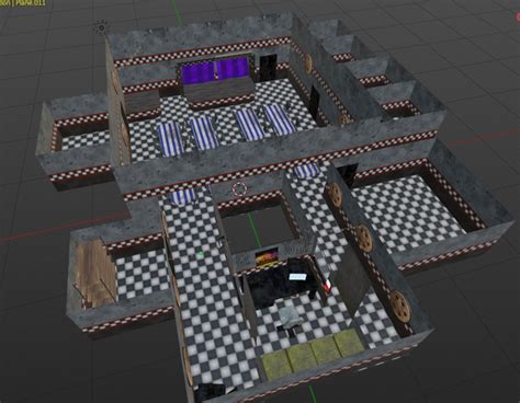 FNaF 1 map wip by ItsRainingNans on DeviantArt