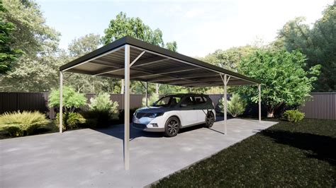 Skillion Roof Carport | Skillion Carport Kit | Flat & Double Roof