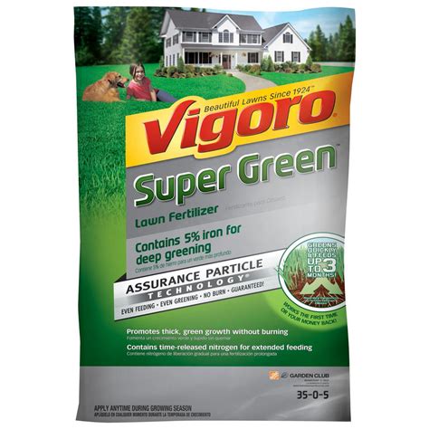 Vigoro 5,000 sq. ft. Super Green Lawn Fertilizer-62201 - The Home Depot