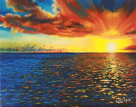 Painted Horizon Painting by Christopher Cox - Fine Art America