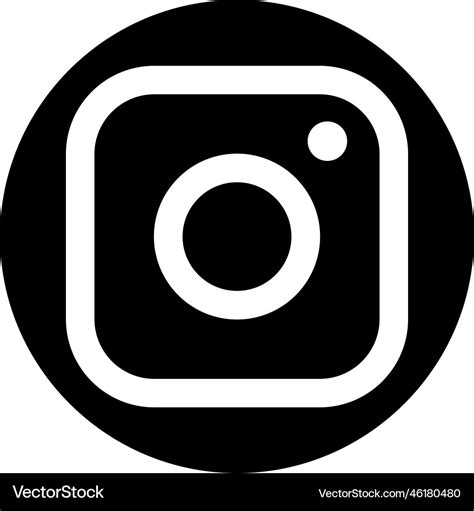 Instagram logo insta realistic social media icon Vector Image