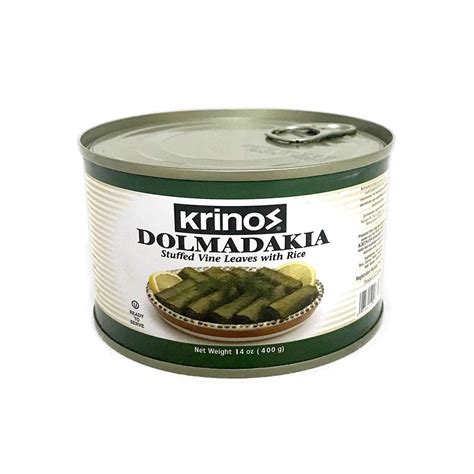 Amazon.com: Krinos, Dolmas Stuffed Grape Leaves with Rice ...