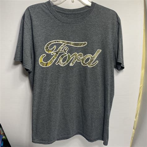 Ford Officially Licensed Camo Ford Logo Graphic Green… - Gem