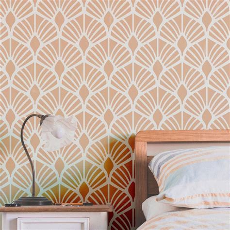 Large Decorative Wall Stencils Wall Stencil Geometic Pattern | Etsy ...