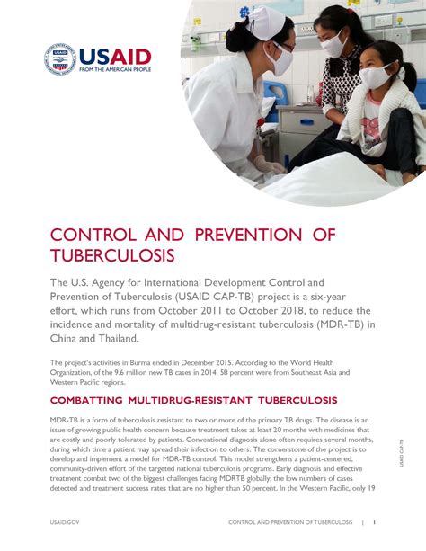 Tuberculosis Prevention And Control