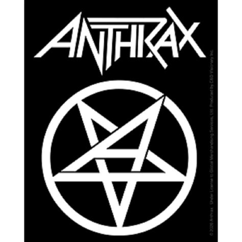 Anthrax Logo Sticker - Anthrax Black & White Logo, Orignal Artwork ...