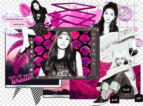 Blackpink fanart kpop, collage, amor, púrpura, fotomontaje png | PNGWing