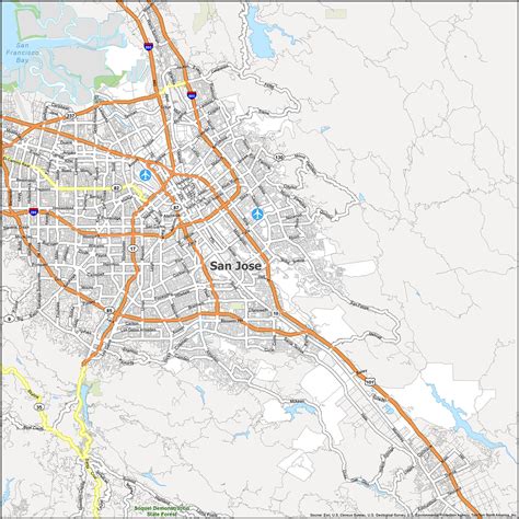 Map of San Jose, California - GIS Geography