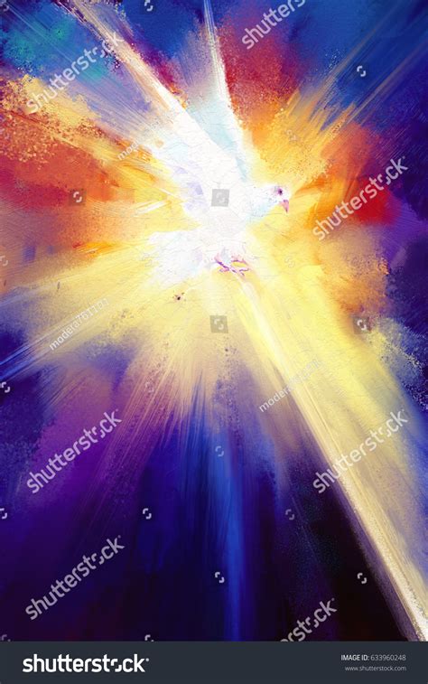 Holy Spirit Digital Painting Holy Spirit Stock Illustration 633960248 ...