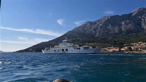 Departure of ferry SVETI KRŠEVAN in Orebić, Croatia 12.4.2023 ...