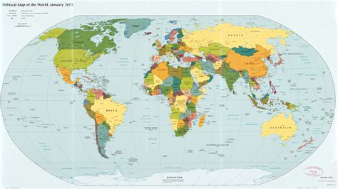 World Map With Scale