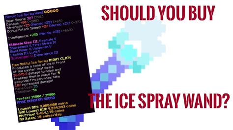 Is It Worth It To Buy The Ice Spray Wand On Hypixel Skyblock? - YouTube