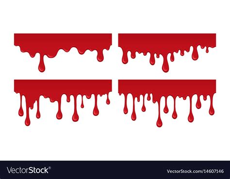 Blood drips Royalty Free Vector Image - VectorStock