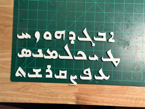 Magnetic 3D Printed Assyrian Alphabet Set Board - Etsy