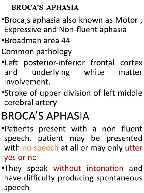 Broca Aphasia Sign Symptom2020 | PDF | Speech | Aphasia