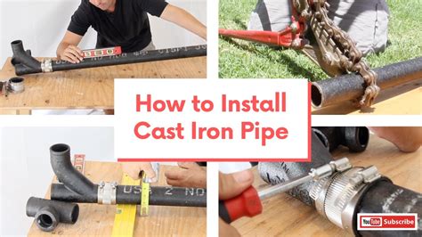 How to Install Cast Iron Pipe - YouTube