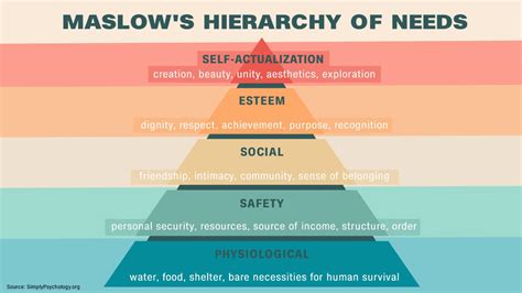 Examples Maslow's Hierarchy Of Needs