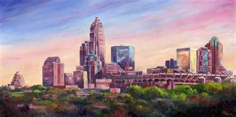 Charlotte Skyline Drawing at PaintingValley.com | Explore collection of ...