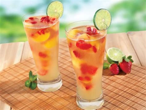 Fruit-Flavored Iced Green Tea Recipe | Food Network