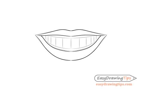 How To Draw Male Lips Smiling | Lipstutorial.org