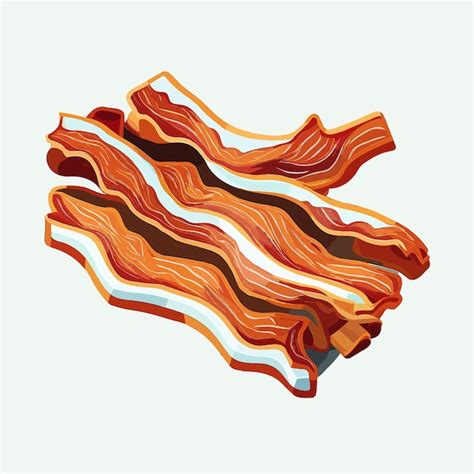 Premium Vector | Vector cute bacon cartoon style