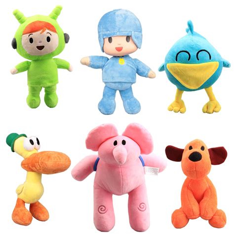 uiuoutoy Pocoyo Plush Nina Sleepy Bird Loula Elly Pato Pocoyo Toys Set ...