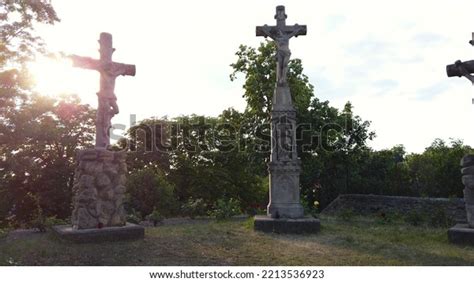 Christian Cross Symbol Sun Light Badacsony Stock Photo 2213536923 ...