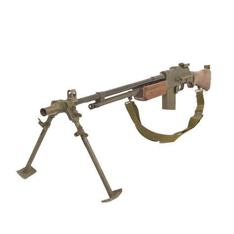 Original U.S. WWII Korean War BAR Browning M1918A2 Display Gun with Ph ...