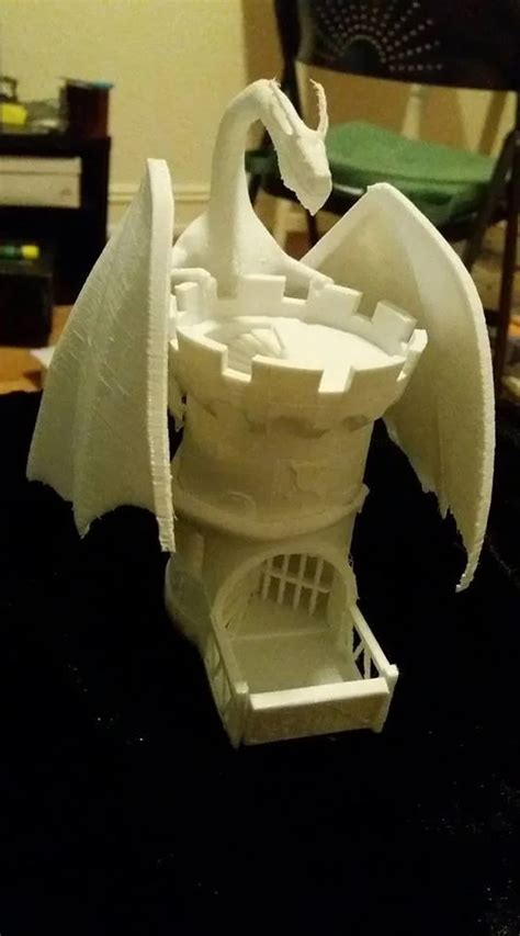 Castle dice tower with dragon by XcrismonP - Thingiverse | Dice tower ...