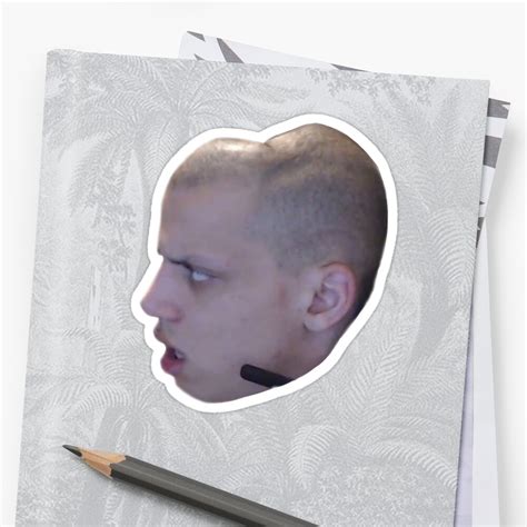 "Tyler1 Headphone Dent" Sticker by russiandoge | Redbubble