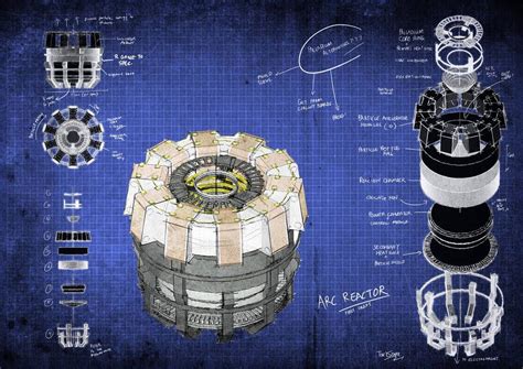 Arc Reactor Blueprints by fongsaunder | Iron man arc reactor, Iron man ...