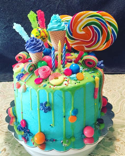 Pin by Suzanne Bishop on cakes | Candy birthday cakes, Candyland cake ...