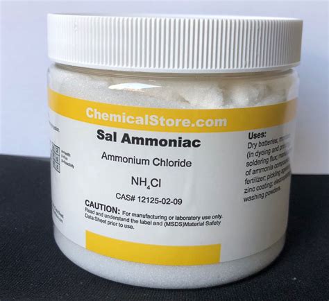 Ammonium Chloride, 99.9% - ScienceKitStore.com