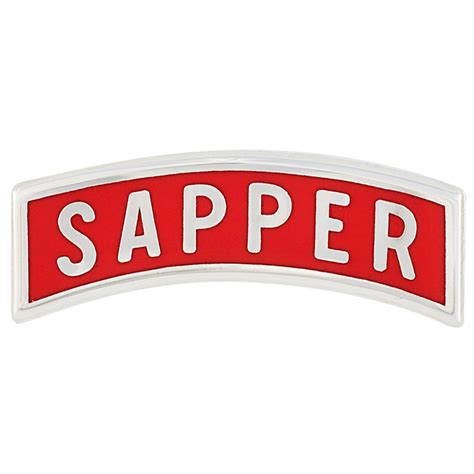 Army Enamel Tab Sapper