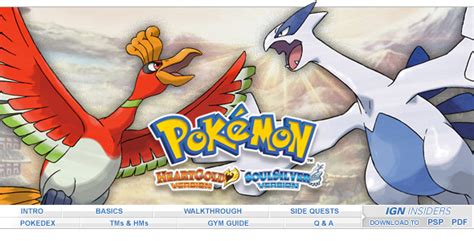 Pokemon SoulSilver Version - ds - Walkthrough and Guide - Page 1 - GameSpy