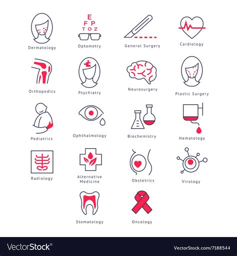 Medicine kinds set Royalty Free Vector Image - VectorStock