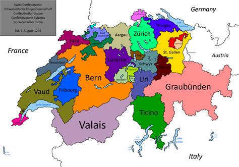 Cantons of the Swiss Confederation [OC] : r/MapPorn