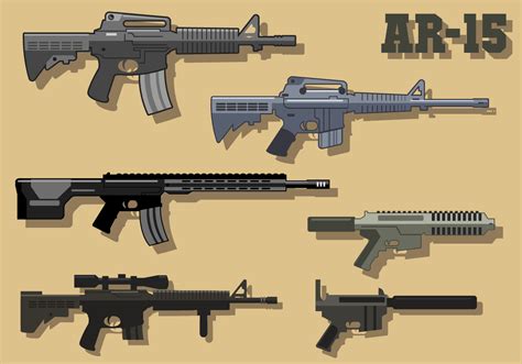 Free AR15 Vector 108833 Vector Art at Vecteezy