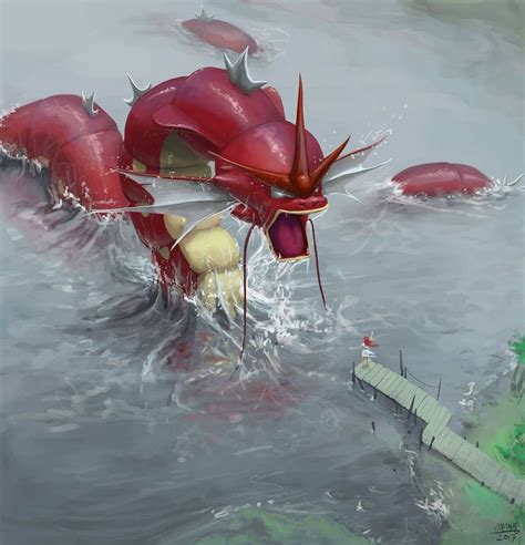 Red Gyarados in the Lake of Rage | Pokemon, Shiny pokemon, Pokemon fan