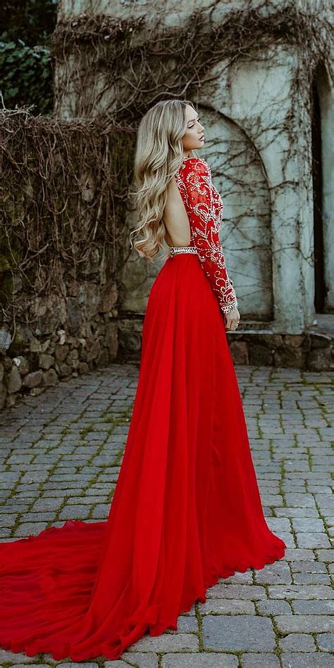 12 Amazing Blood Red Wedding Dresses blood red wedding dresses a line ...